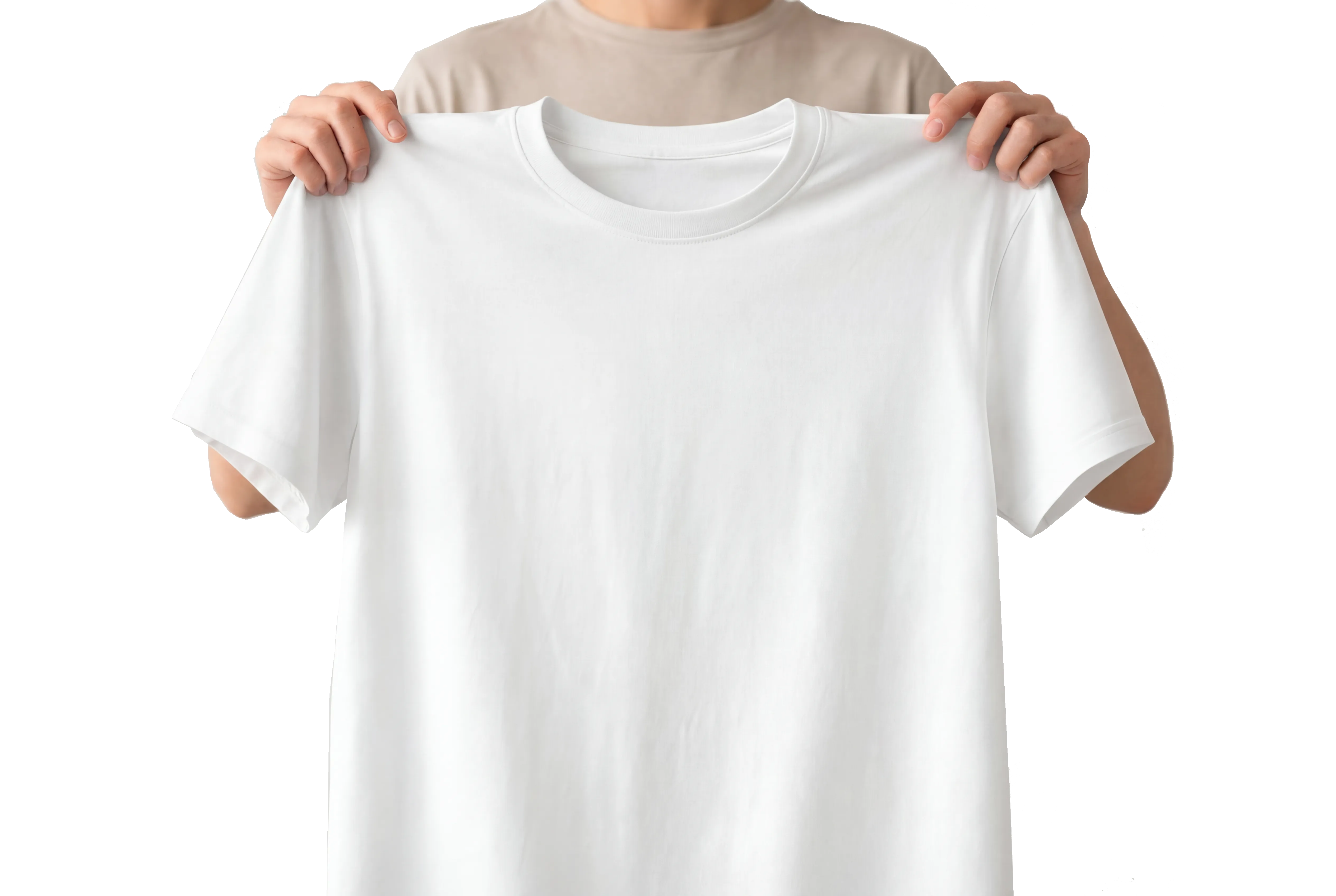 Базовая белая футболка 1COTTON, 100% узбекский хлопок